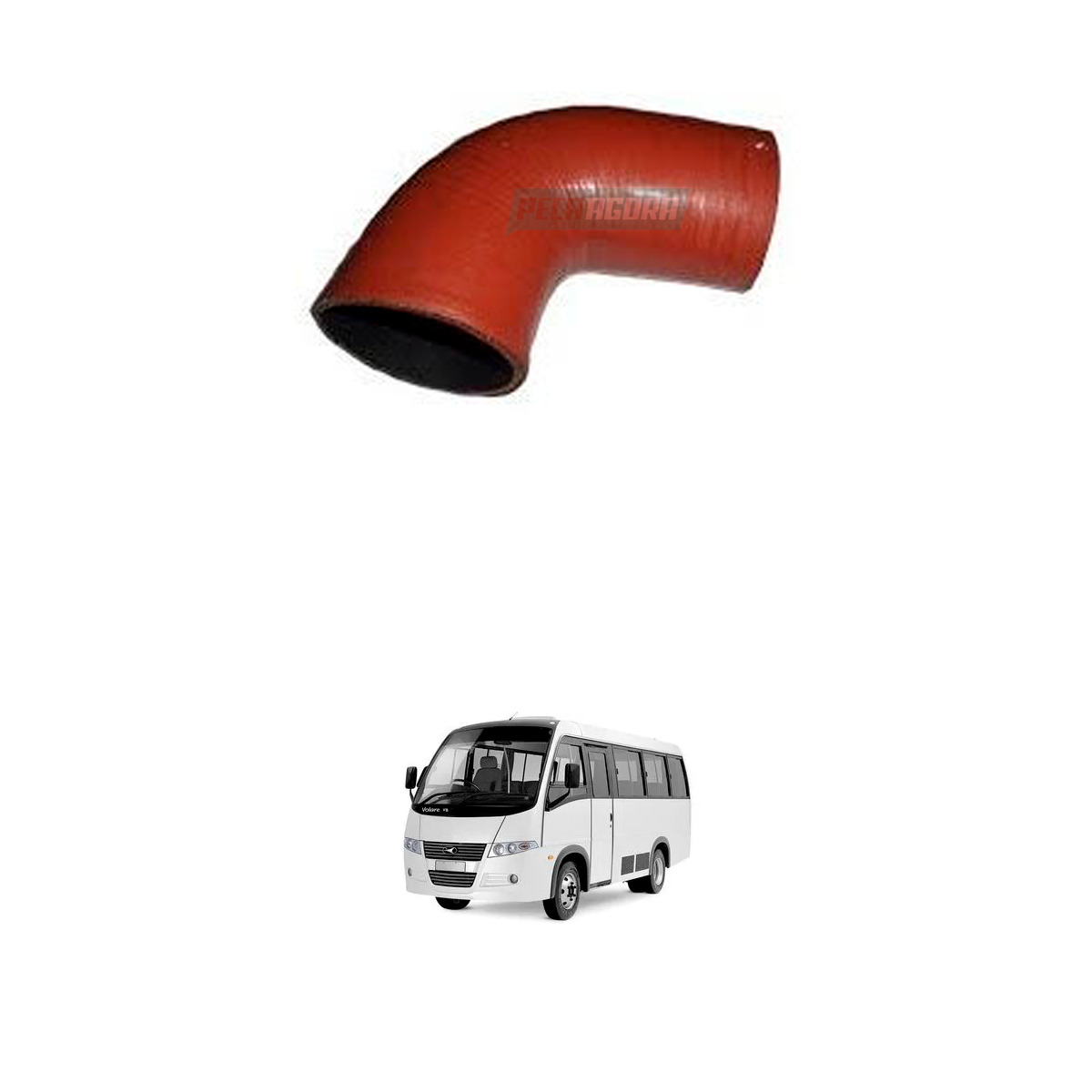 MANGUEIRA TUBO AFTERCOOLER AGRALE VOLARE (6021101023000_)