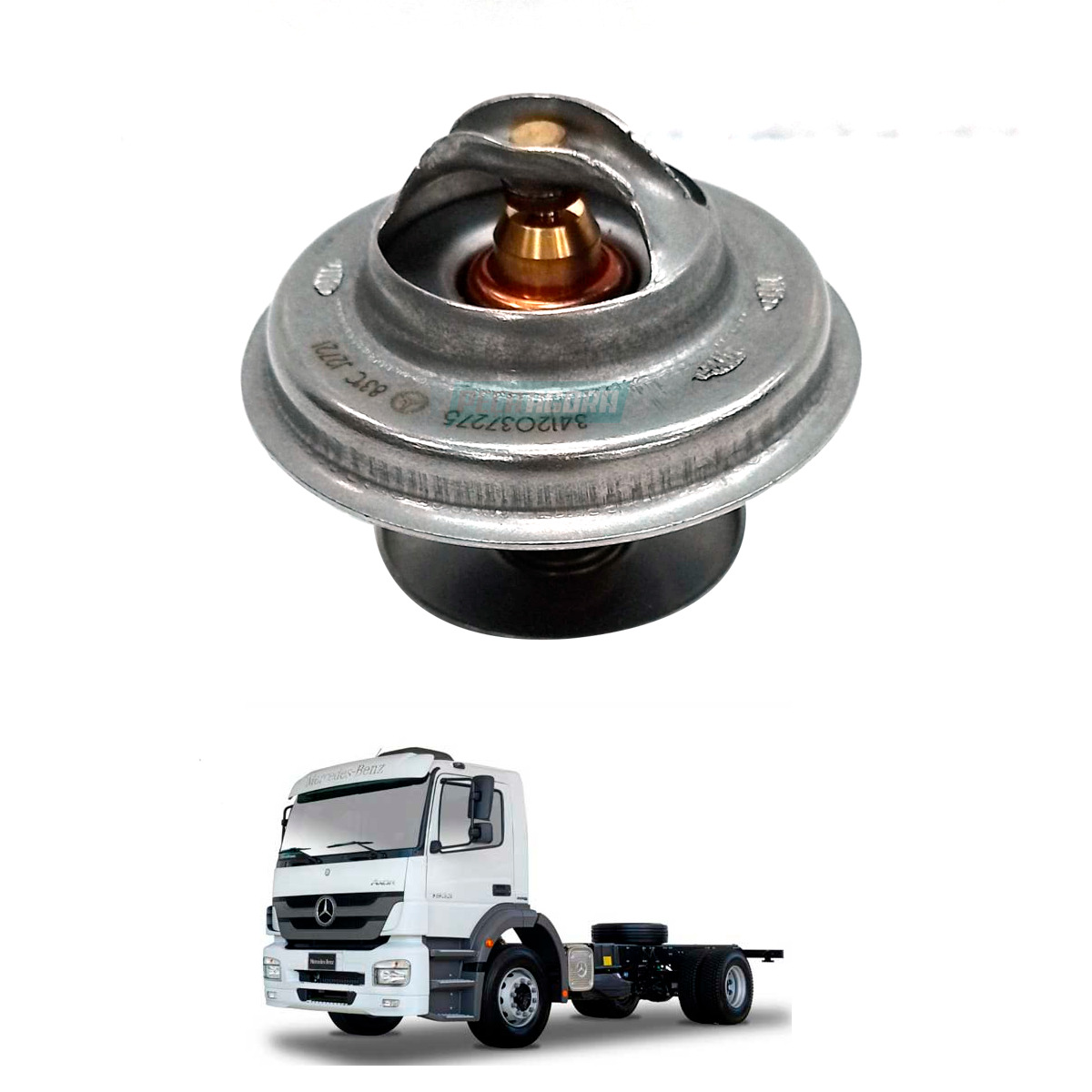 VALVULA TERMOSTATICA ACCELO/ ATEGO/ AXOR/ ACTROS   (004.203.8375)