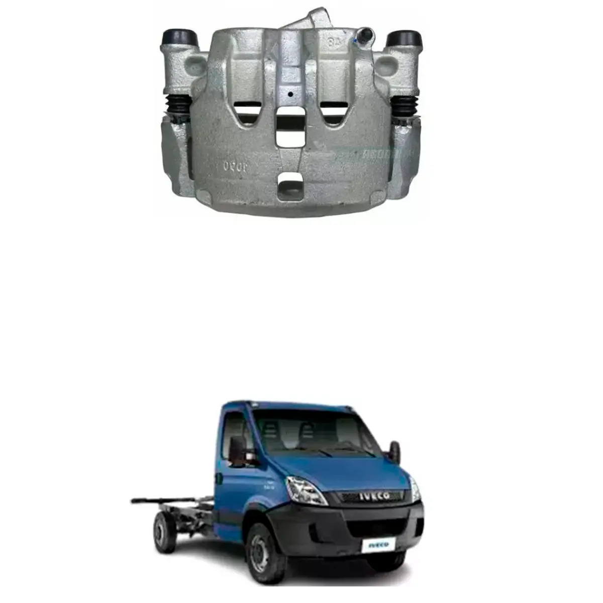 PINCA DIANTEIRA ESQUERDA SEM PASTILHA  IVECO 35S14 35C14 45S14 45C14 45S17 55C16