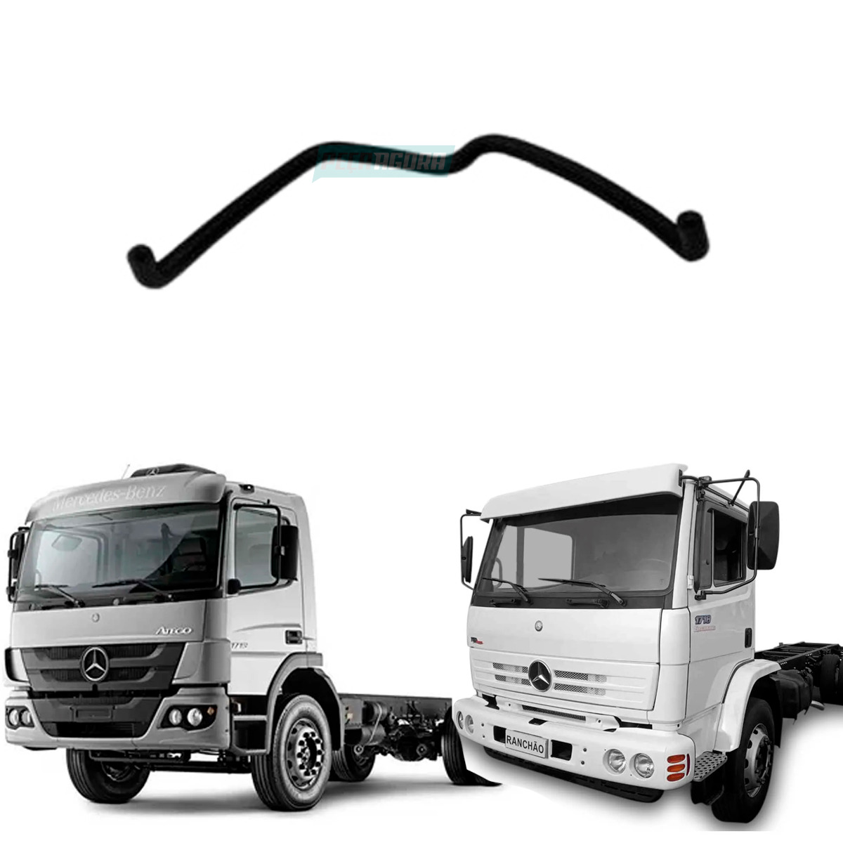 MANGUEIRA DO AQUECEDOR MB 1718 2726 2009 A 2012 ATEGO 1718 2009 A 2012 1719 2016