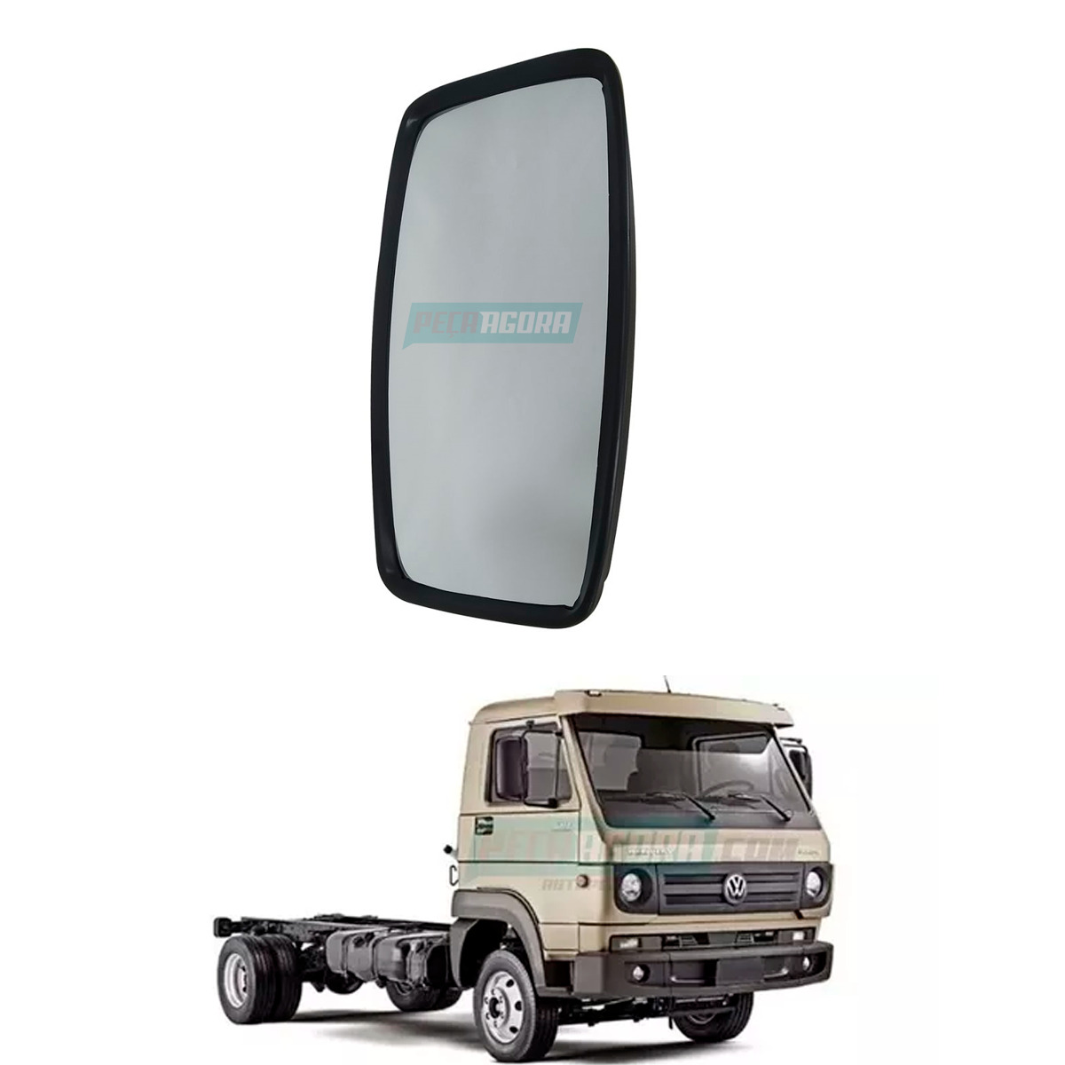 ESPELHO RETROVISOR CONVEXO VW 8150E 2004 DIANTE ELETRONICO 9150E 2004 DIANTE ELE