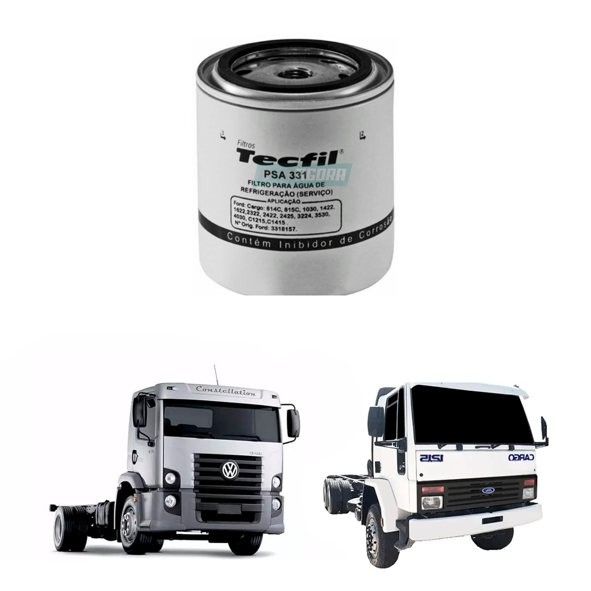 FILTRO D AGUA ADITIVO VW 12140H 14220 16220 24220 35300 24250 16300 40300 FORD C