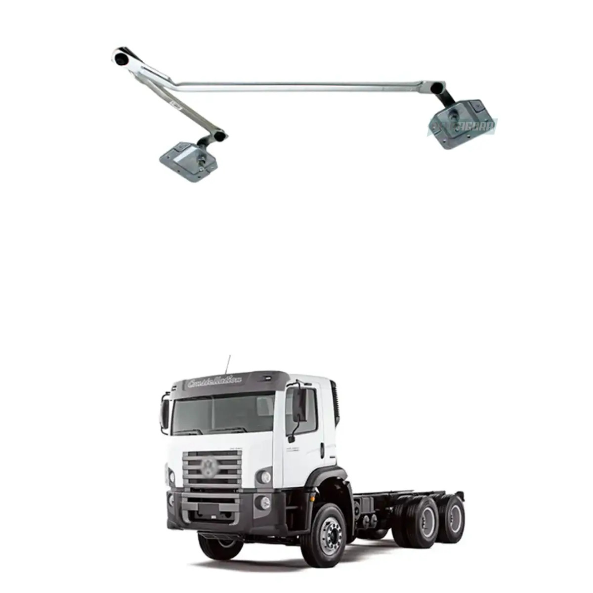 MECANISMO LIMPADOR PARABRISA SEM MOTOR VW CONSTELLATION 13180E 15180E 17250E 242