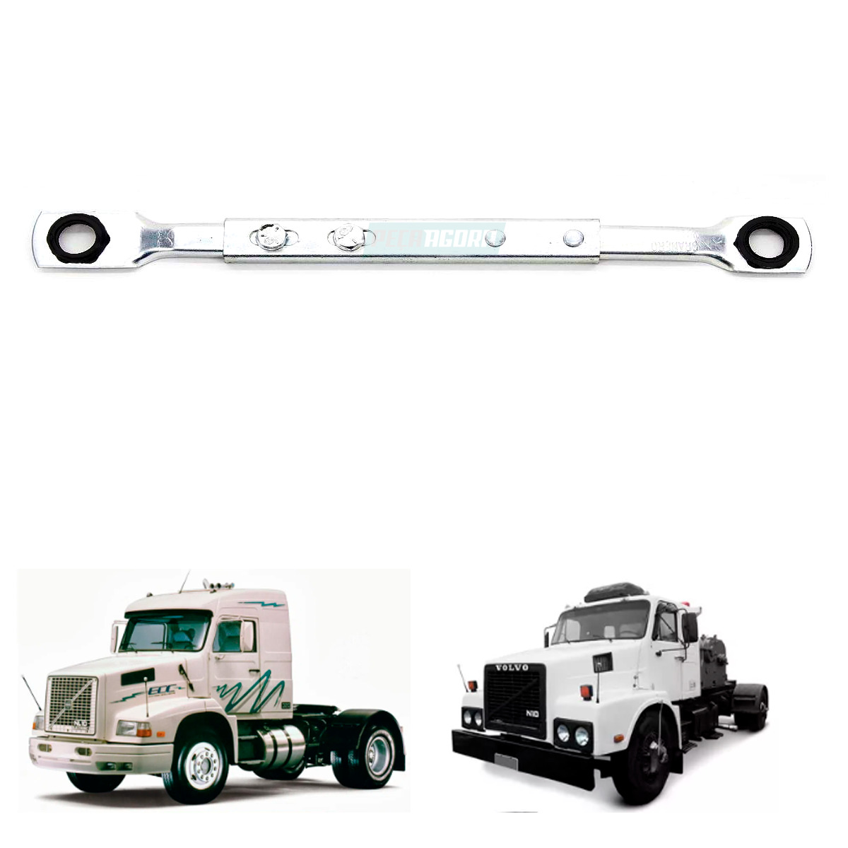 BARRA ESQUERDA PEQUENA LIMPADOR VOLVO N10 N12 NL10 NL12 EDC (ML0575-6884554-205E