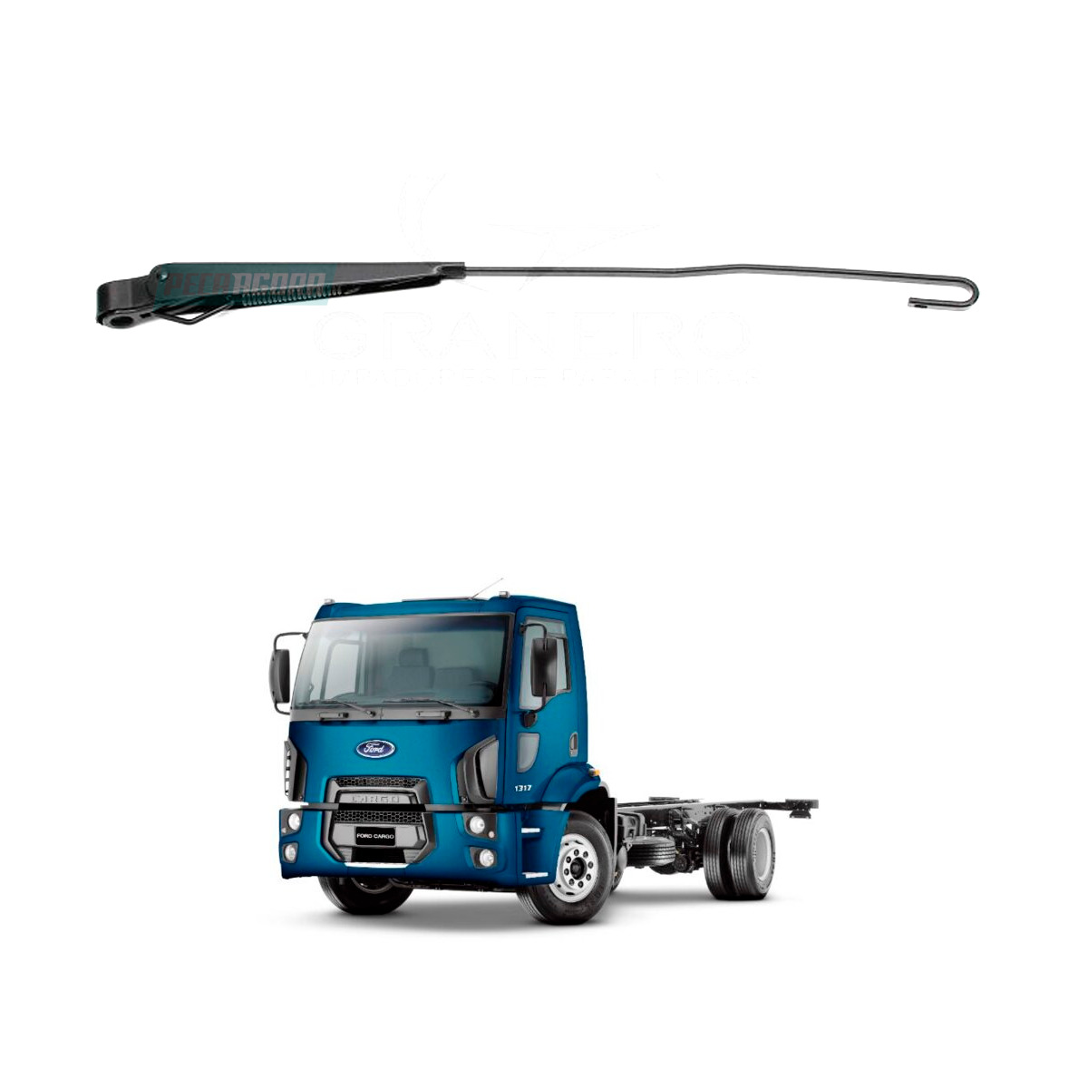 BRACO LIMPADOR PARABRISA DIREITO FORD NOVO CARGO 1317 1319 1517 1519 1717 1719 1