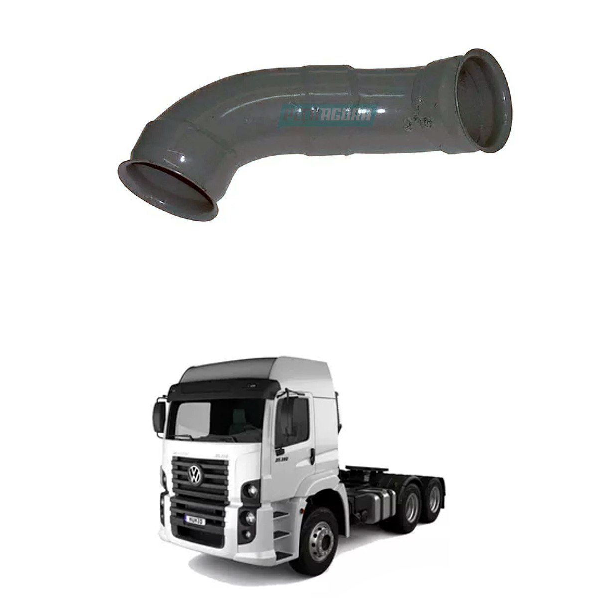 TUBO INTERMEDIARIO 3.5POL ​VW CONSTELLATION 19320 19370 1930 25370 25320  (2T2