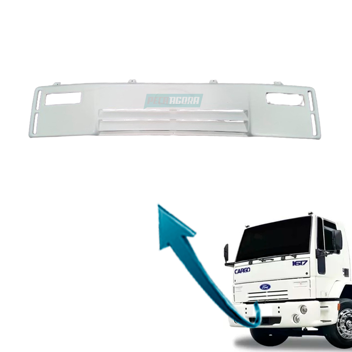 GRADE ENTRADA DE AR FORD CARGO 1317 A 5032 ANO 2000 A 2011 PLASTICO ABS (5C458C3