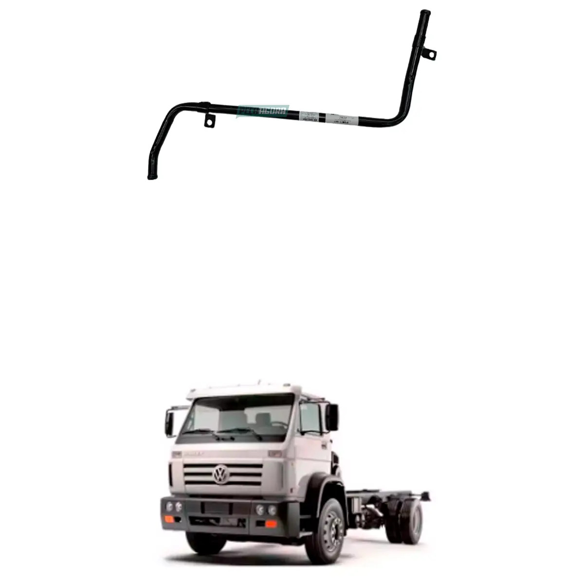 TUBO AGUA ARREFECIMENTO MOTOR CUMMINS SERIE B VW 16170 12170BT 14170BT 16200 93 