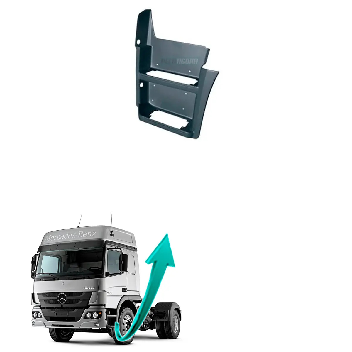 ESTRIBO MB AXOR FIBRA INJETADA 2035 2040 2044 2540 2544 2640 2644 (V.9586601301-