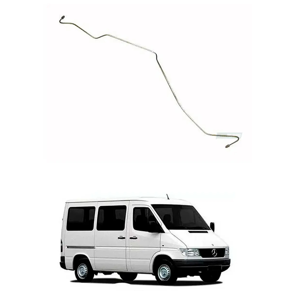 TUBO FREIO CILINDRO DIANTEIRO MB SPRINTER 310 312 412 (6904208028,)