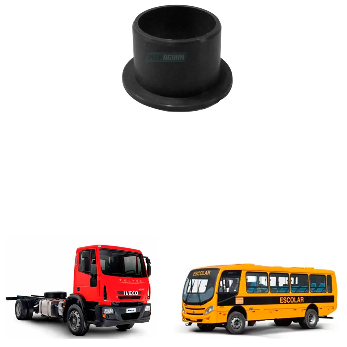 BUCHA ALAVANCA INVERSORA EATON 6 MARCHAS ONIBUS AGRALE MA 15.0 17.0 MT 15.0 IVEC