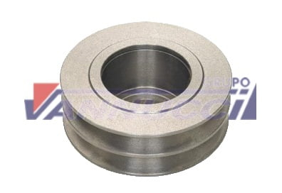 POLIA DO COMPRESSOR DE AR   FURO CONICO MBB OM366A 1620 1621 1218 1418 1723     