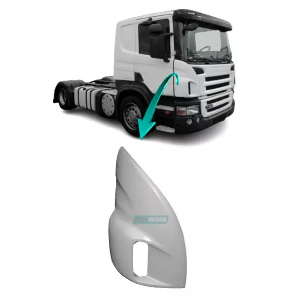 DEFLETOR LATERAL DIREITO SCANIA SERIE 5 CABINE P - FIBRA SMC INJETADA (1543609/)