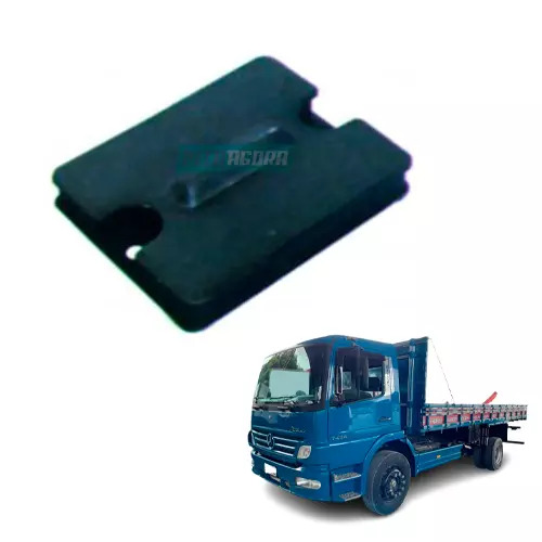 BATENTE MOLA DIANTEIRA LARGURA 70X90MM FURO 6MM MBB ATEGO 1315, 1418 (6753250284