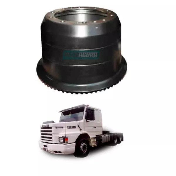 TAMBOR FREIO TRASEIRO (C/ ABA) SCANIA 113 143 SERIE 4 TODOS C/ RODA DIS (2378716