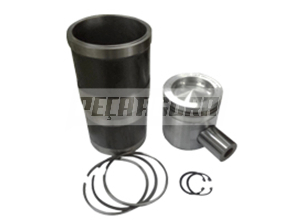 KIT MOTOR CAMISA ANEIS PISTAO PINO TRAVA STD VW CONSTELLATION 19320E 31320 ISC F