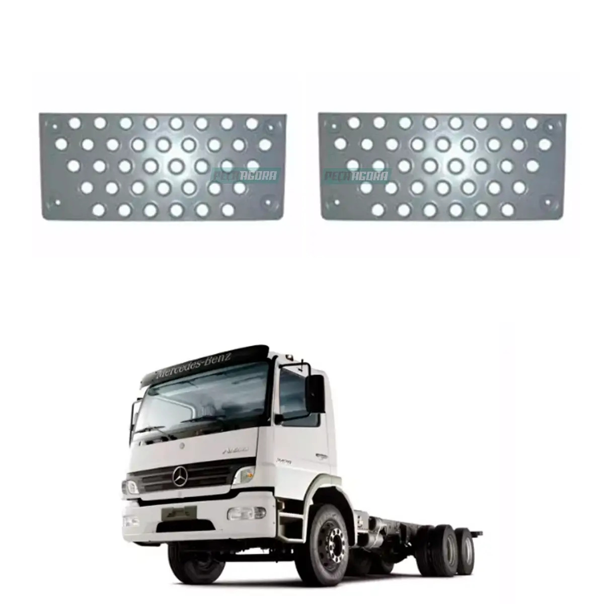 PAR ESTRIBO SUPERIOR CHAPA MB ATEGO (K.9586660228-MB412)