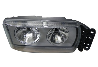 FAROL PRINCIPAL ESQ MASCARA CROMADA IVECO STRALIS TRAKKER TECTOR CURSOR 2010 EM 