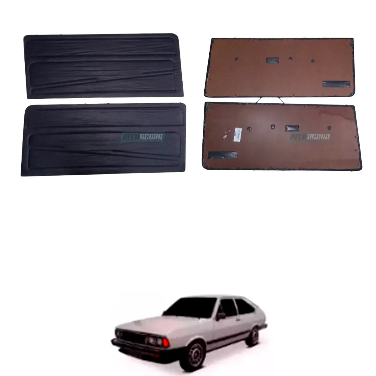 PAR FORRO PORTA DIANTEIRA PASSAT 79 A 84 - PRETO (M315013)
