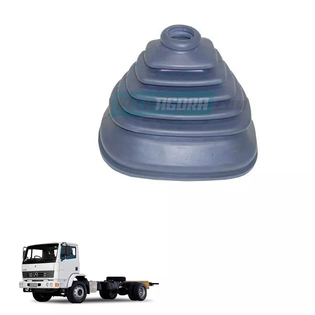 COIFA CAMBIO SUPERIOR PRETA COM TRAVA MB 1215C 1618M 1718M 2423K 2423B OF1721 OF