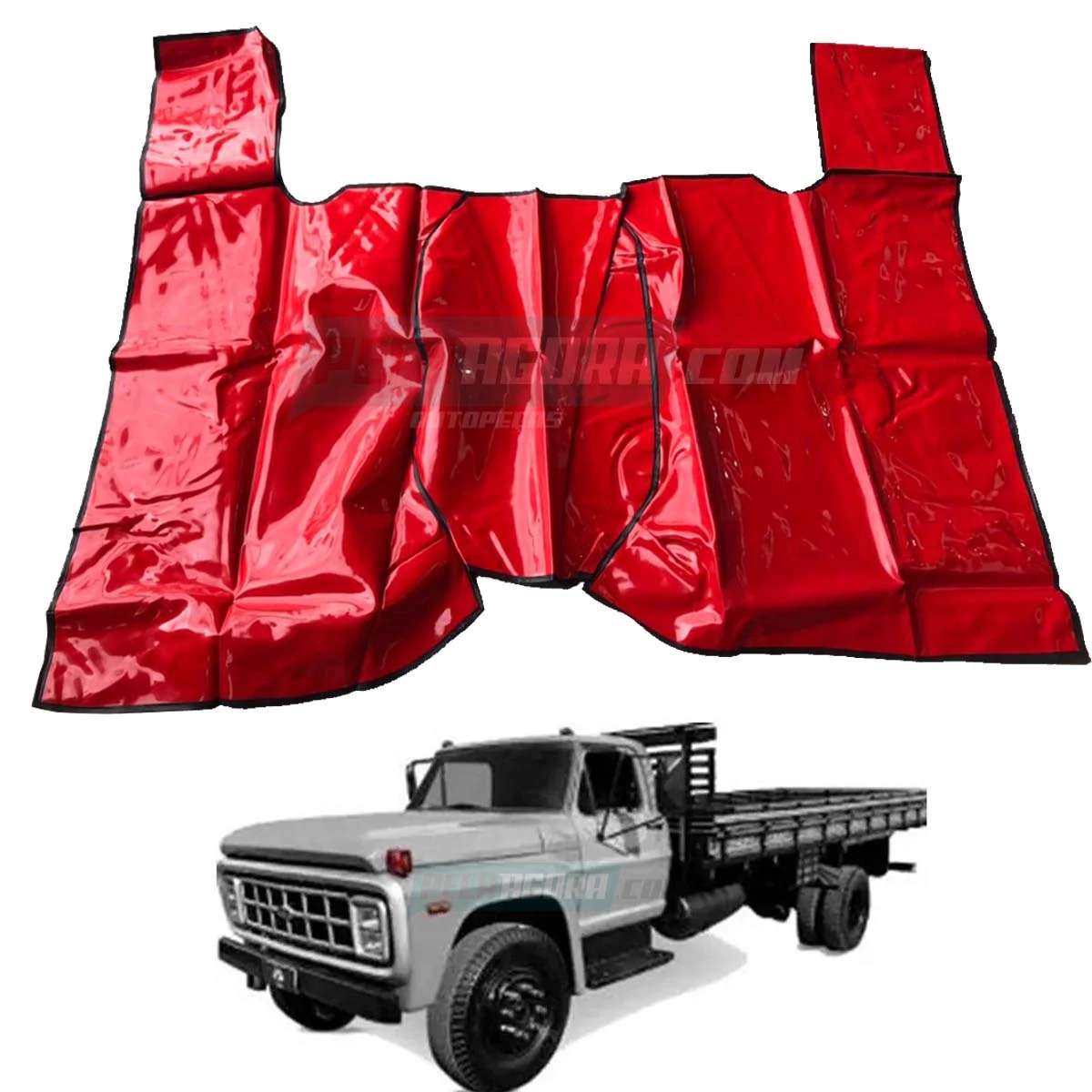 TAPETE VINIL VERMELHO (VA6865-3701)