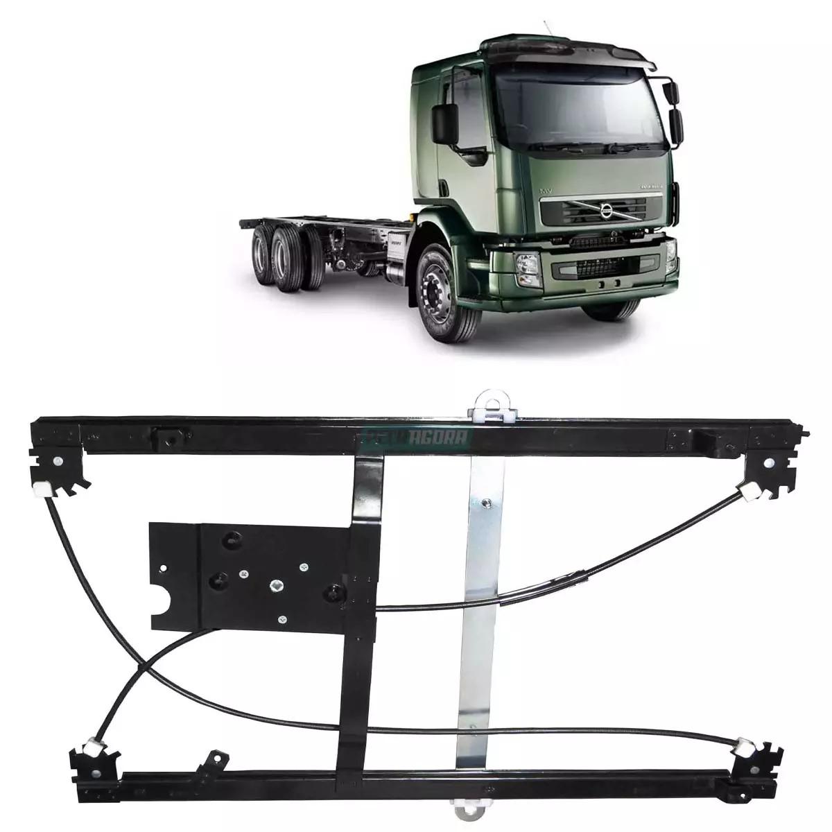 MAQUINA DO VIDRO DIREITA SEM MOTOR VOLVO VM TODOS (20557554..)
