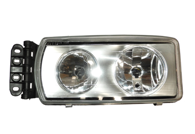 FAROL PRINCIPAL MASCARA CINZA ESQ PARA IVECO STRALIS TRAKKER TECTOR CURSOR
 (504