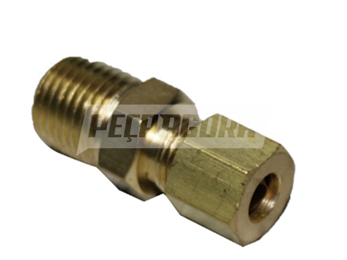 CONECTOR 1/4 NPT X 1/4 TUBO COM PORCA E ANILHA (VC1480-1281)