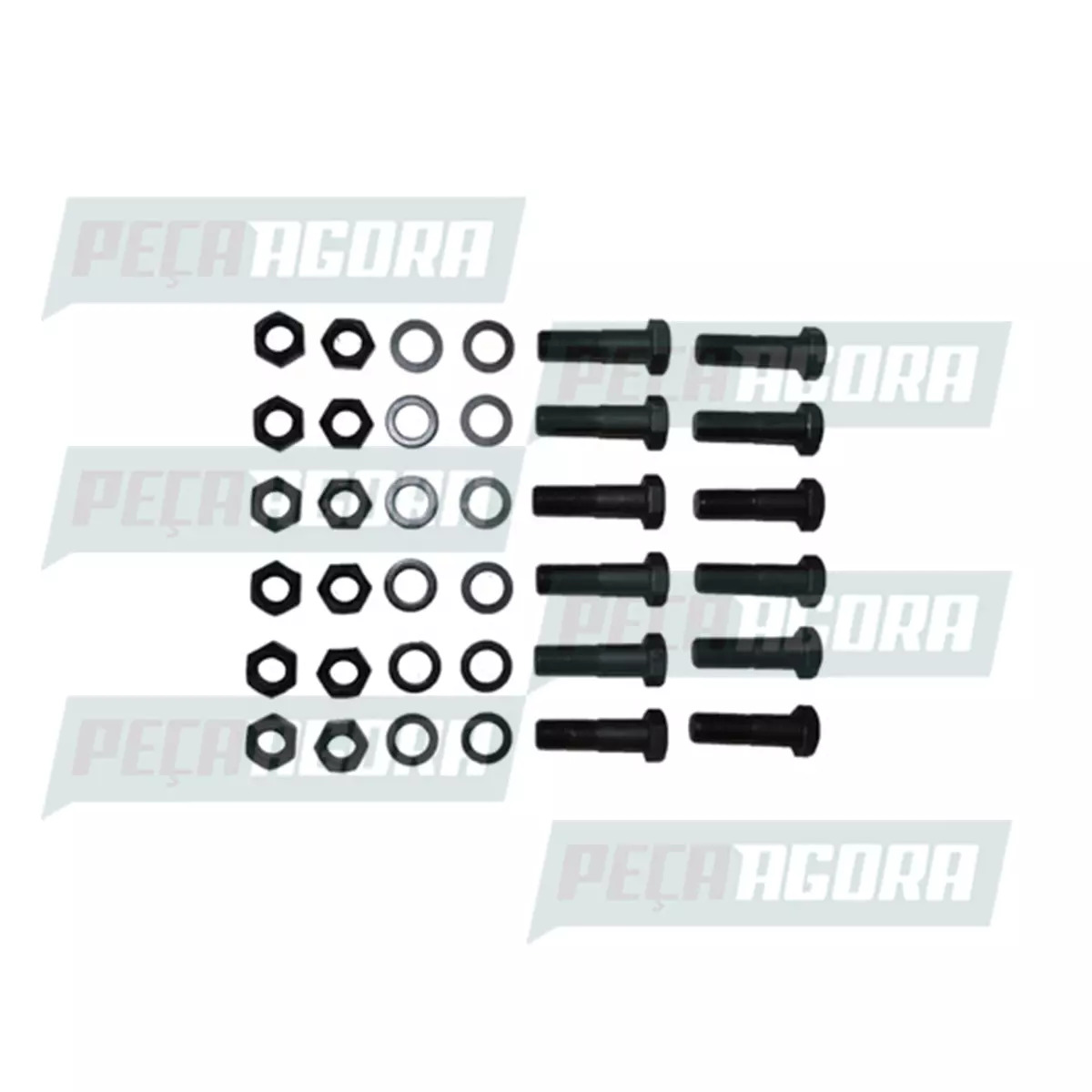 KIT PARAFUSOS COROA EIXO 145VW 26.260 24.260 24.250 - FORD CARGO 2626 2422  JGO 