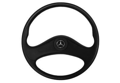 VOLANTE DIRECAO UNIVERSAL C/ TAMPA (470MM) MBB TODOS UNIVERSAL C/ CHAVETA ESTRIA