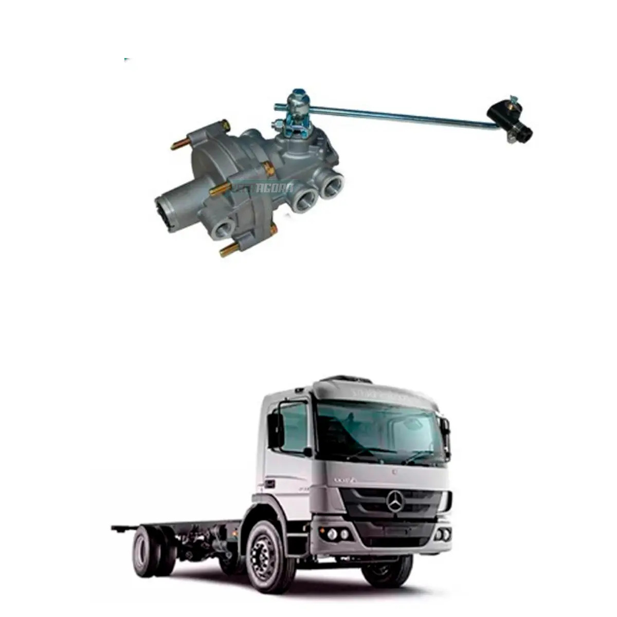 VALVULA SENSIVEL CARGA MBB ATEGO 1315 1418 1518 1718 1723 1725 AXOR 2035 2040 20