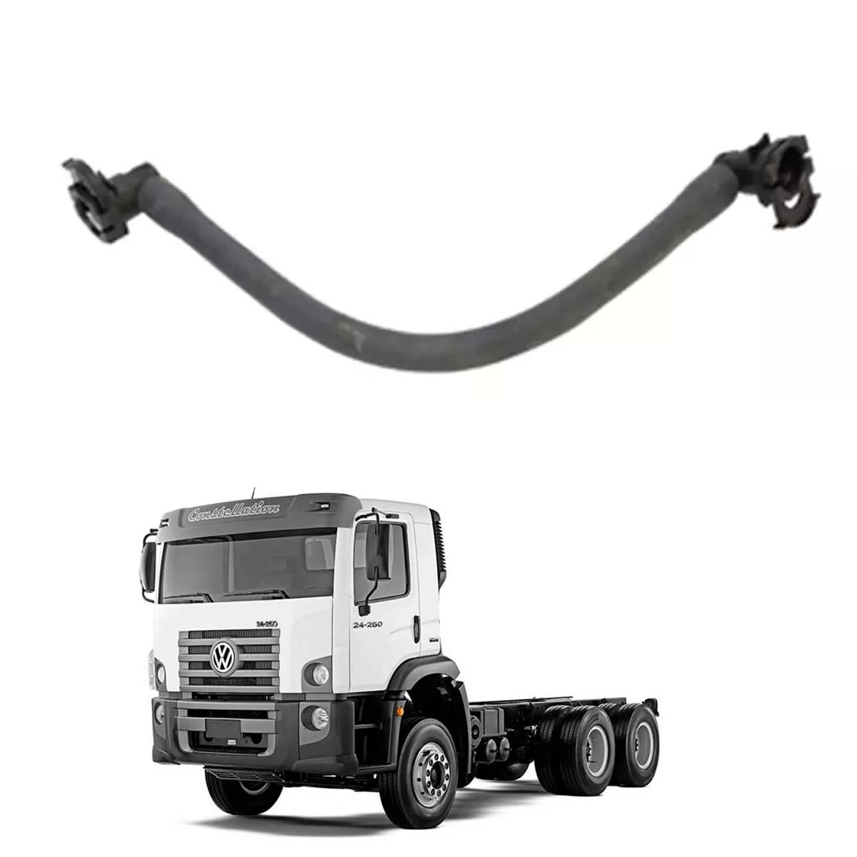 TUBO ENTRADA AGUA COMPRESSOR AR VW 17.250 24.250 CONSTELLATION  - ATE 06/2010 (2