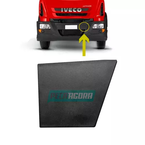 TAMPA RETANGULAR PARACHOQUE LE IVECO TECTOR CURSOR  (504273199.)