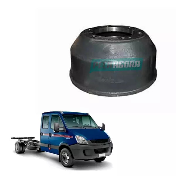 TAMBOR TRASEIRO IVECO DAILY 70C16HD 70C17HD MY DAILY 70170 FREIO TRASEIRO A AR  