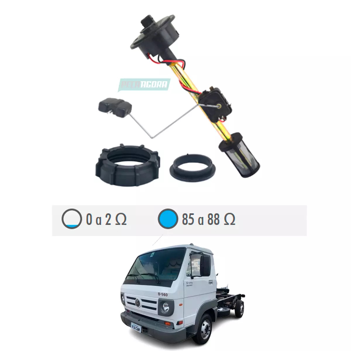 BOIA TANQUE PLASTICO VOLKSWAGEN CAMINHAO E MICROONIBUS 8 -120 100LTS (2R0201731,