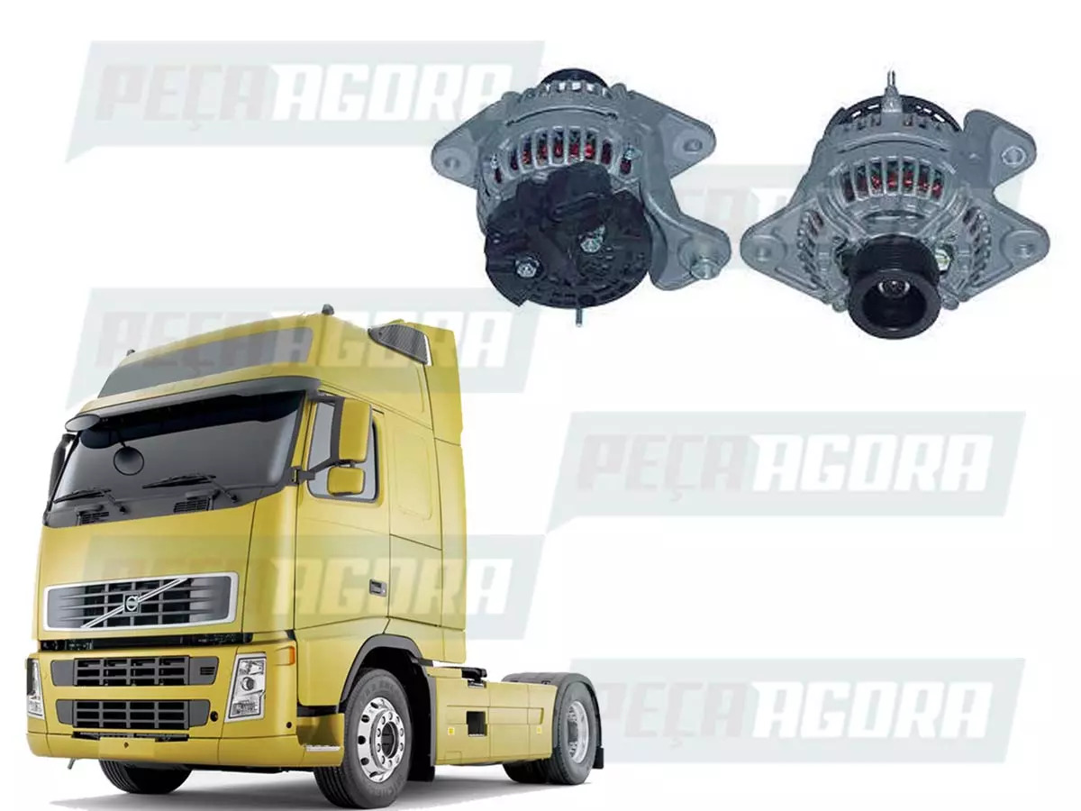 ALTERNADOR 24V 80A VOLVO FH12 FM12 MOTORES D12D ONIBUS B7R B9S B12M (20849349.)