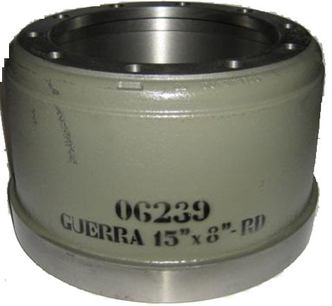 TAMBOR DE FREIO GUERRA GUERRA RODA DISCO. 10 FUROS. DIAMETRO DE 22MM. LONA DE 8.