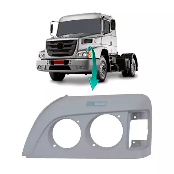 MOLDURA FAROL ESQ MB ATRON 2324 1635 (6948800074-0459)