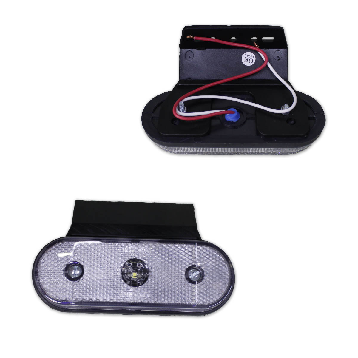 LANTERNA LED LATERAL UNIVERSAL C/ SUPORTE TIPO FACCHINI CRISTAL (PL06081942,)