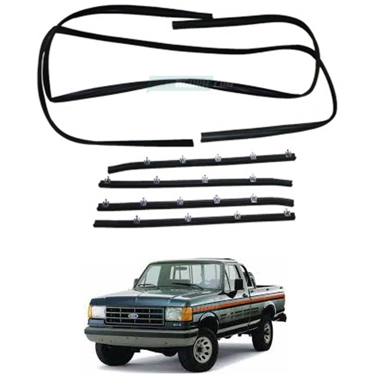 JOGO CANALETA PESTANA COMPLETO FORD F1000 F4000 F12000 F14000HD F12000L 93 A 98 