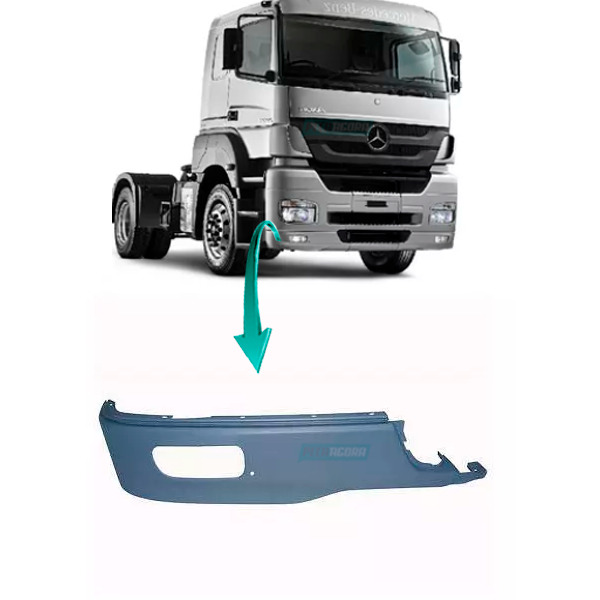 SPOILER INFERIOR AXOR DIREITO COM FURO PARA MILHA (9448850625|)