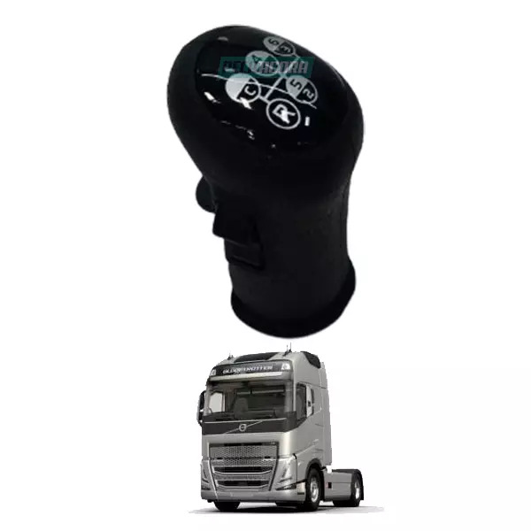 MANOPLA ALAVANCA CAMBIO 6 MARCHAS VOLVO FH FM NH TODOS COM CAMBIO MANUAL VT2214 