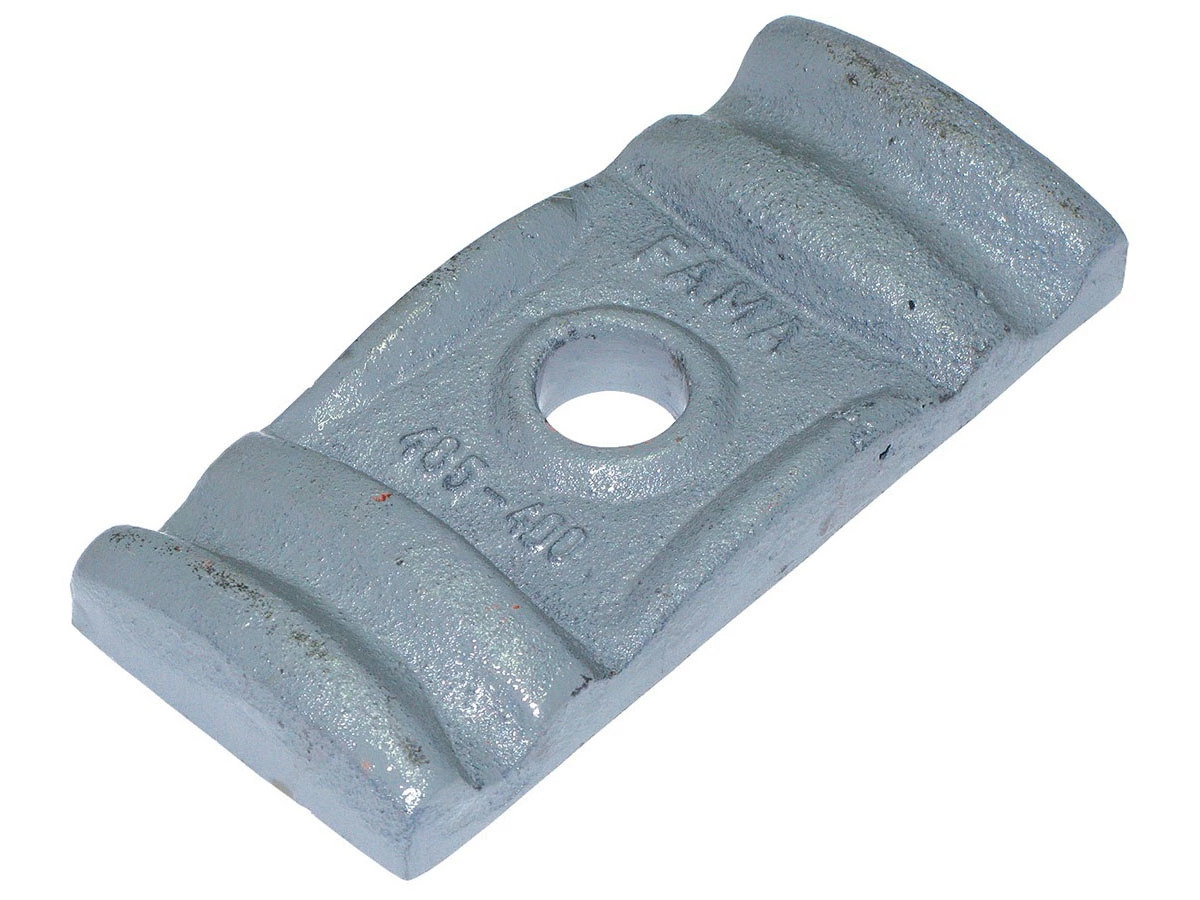 GUIA GRAMPO MOLA GUERRA 90MM MODELO D FERRO FUNDIDO (485301])