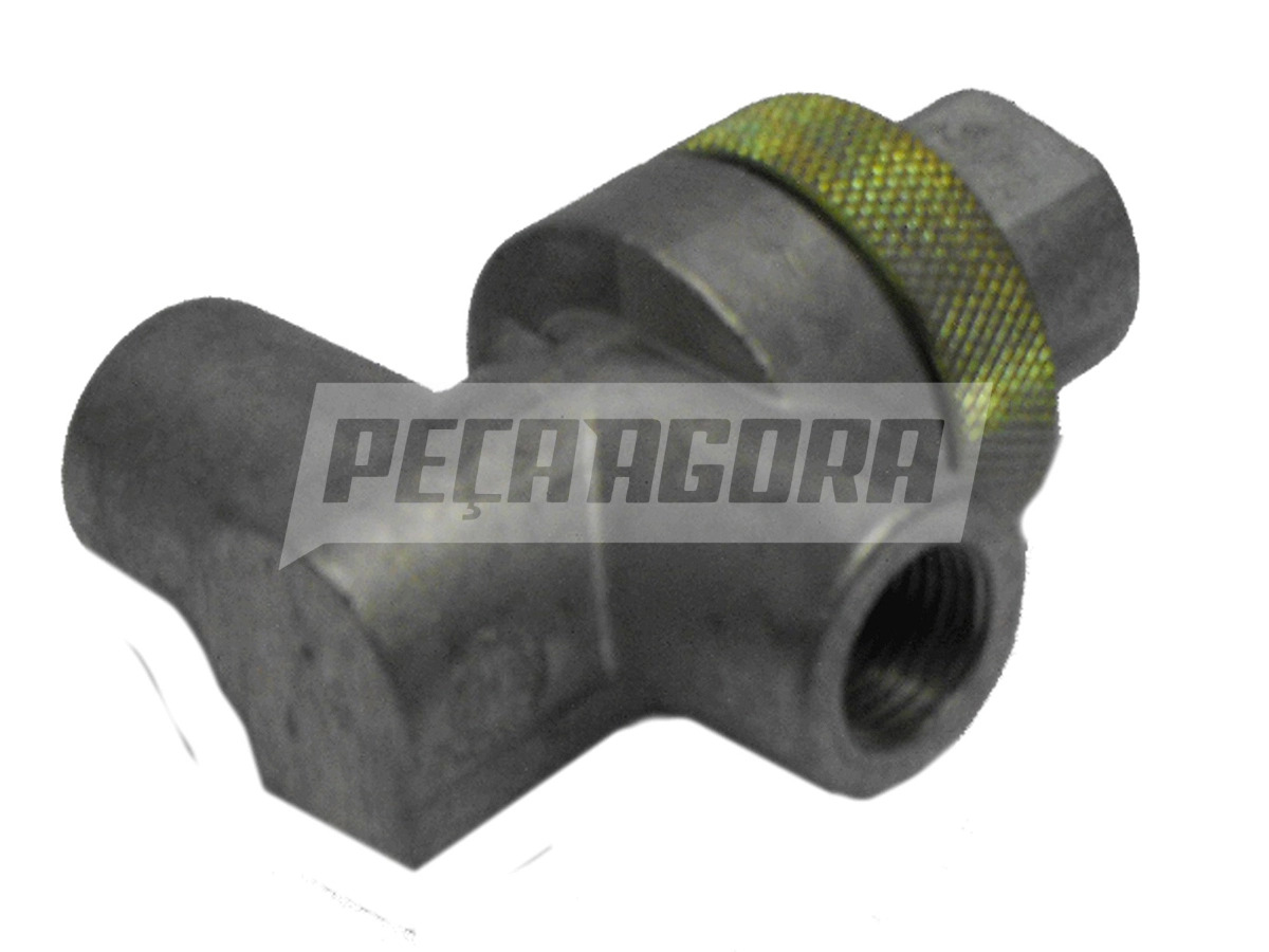 VALVULA 2/2 VIAS BLOQUEIO SIMPLES CARRETA MODERNA DESFRENAGEM ROSCA M16X1,5 QUAN