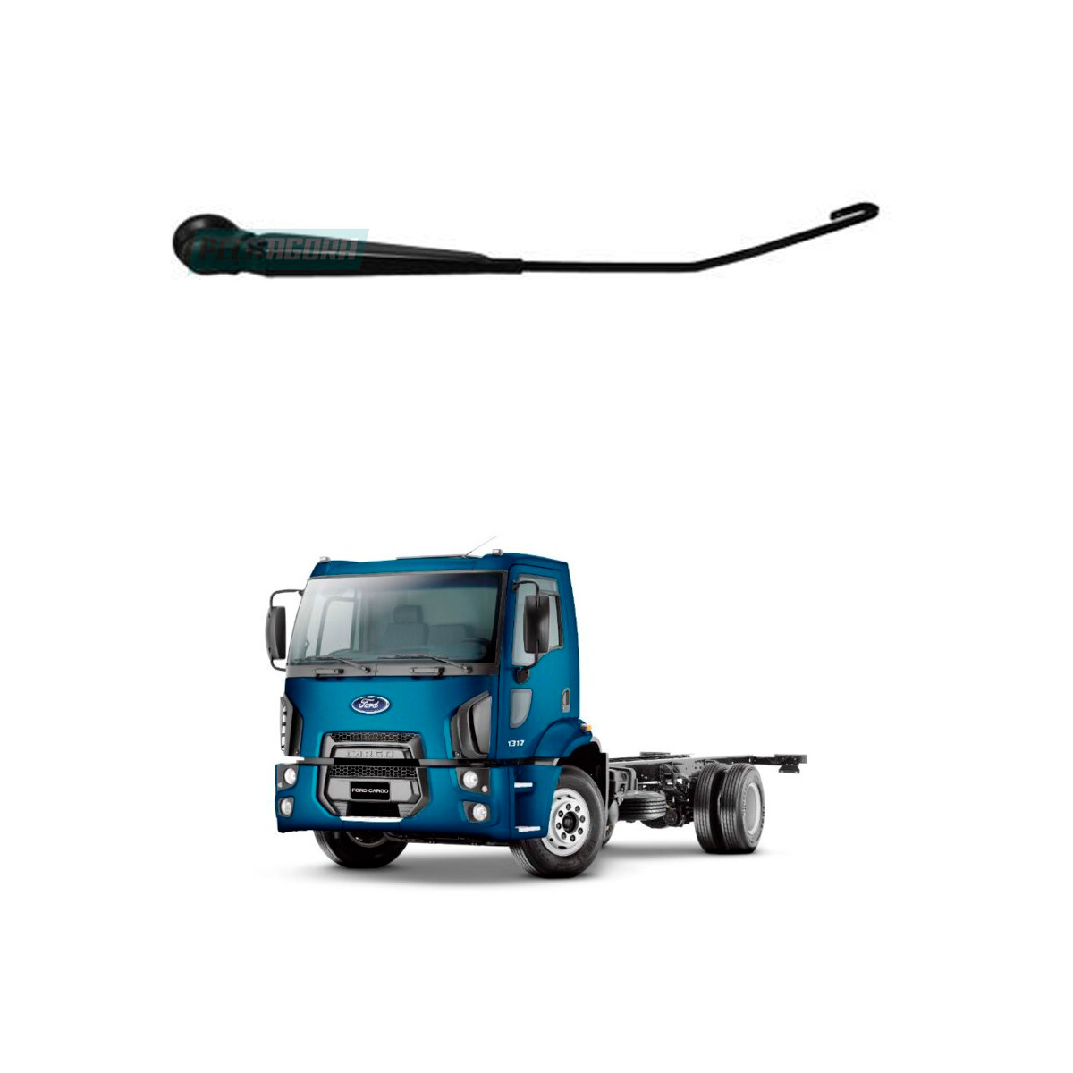 BRACO LIMPADOR PARABRISA LE ESQUERDO MOTORISTA FORD NOVO CARGO 1317 4X2 1319 4X2