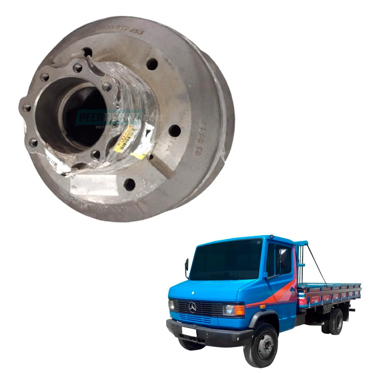 TAMBOR FREIO CUBO RODA CONJUGADO MB 809 812 912 914 1114 (6703560002)