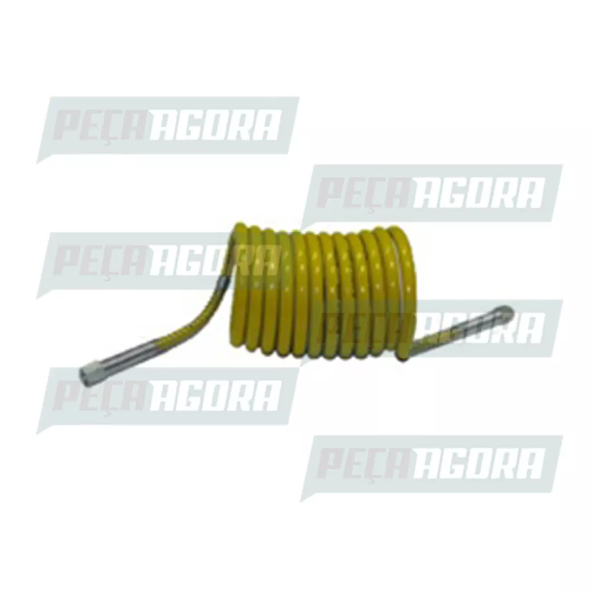 MANGUEIRA ESPIRAL FREIO 6500MM AMARELO ROSCA M16X1,5, COM TERMINAIS PA06 SEM TRA