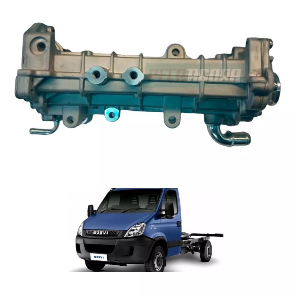 TROCADOR CALOR E VALVULA EGR PARA IVECO DAILY 35S14 45S17  45C17  55C17  70C17 7