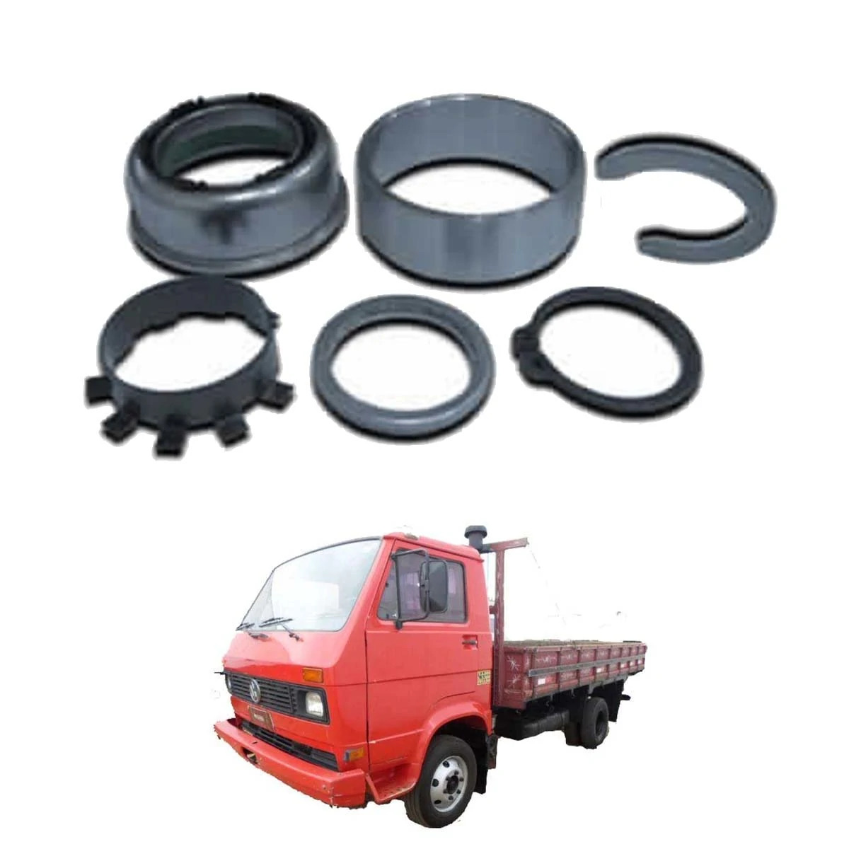 JOGO REPARO COLUNA DIRECAO VOLKWAGEN 790S 7110 12140H 14150 14200 16170 16200 16