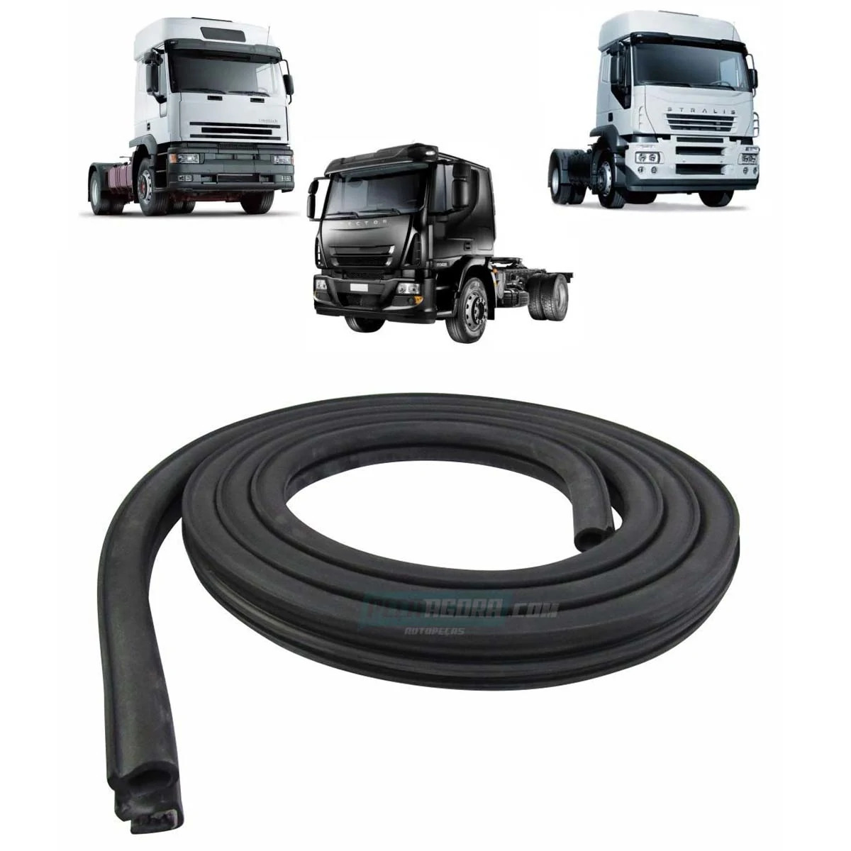 GUARNICAO PORTA ESQ / DIR EXTERNA PARA IVECO EUROCARGO EUROTECH STRALIS TRAKKER 